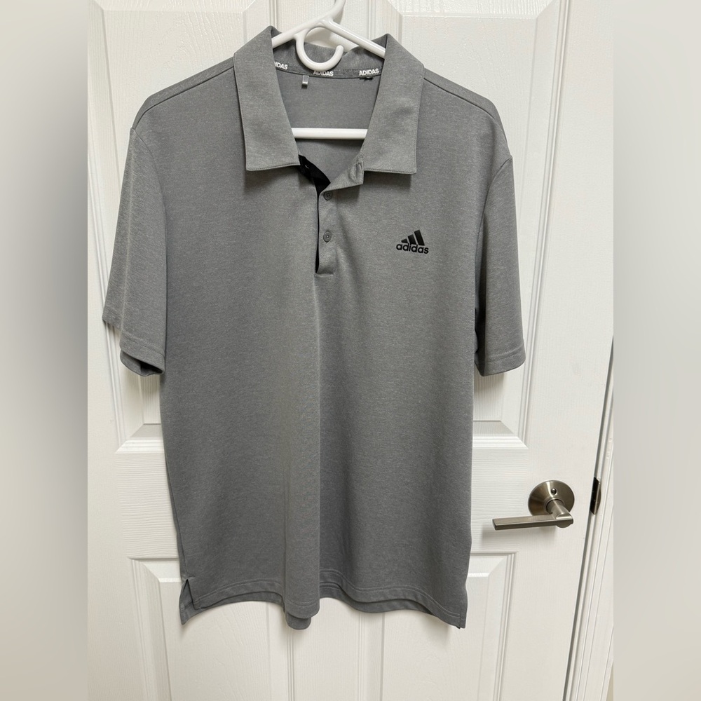 Men’s Large Adidas Polo (Grey)